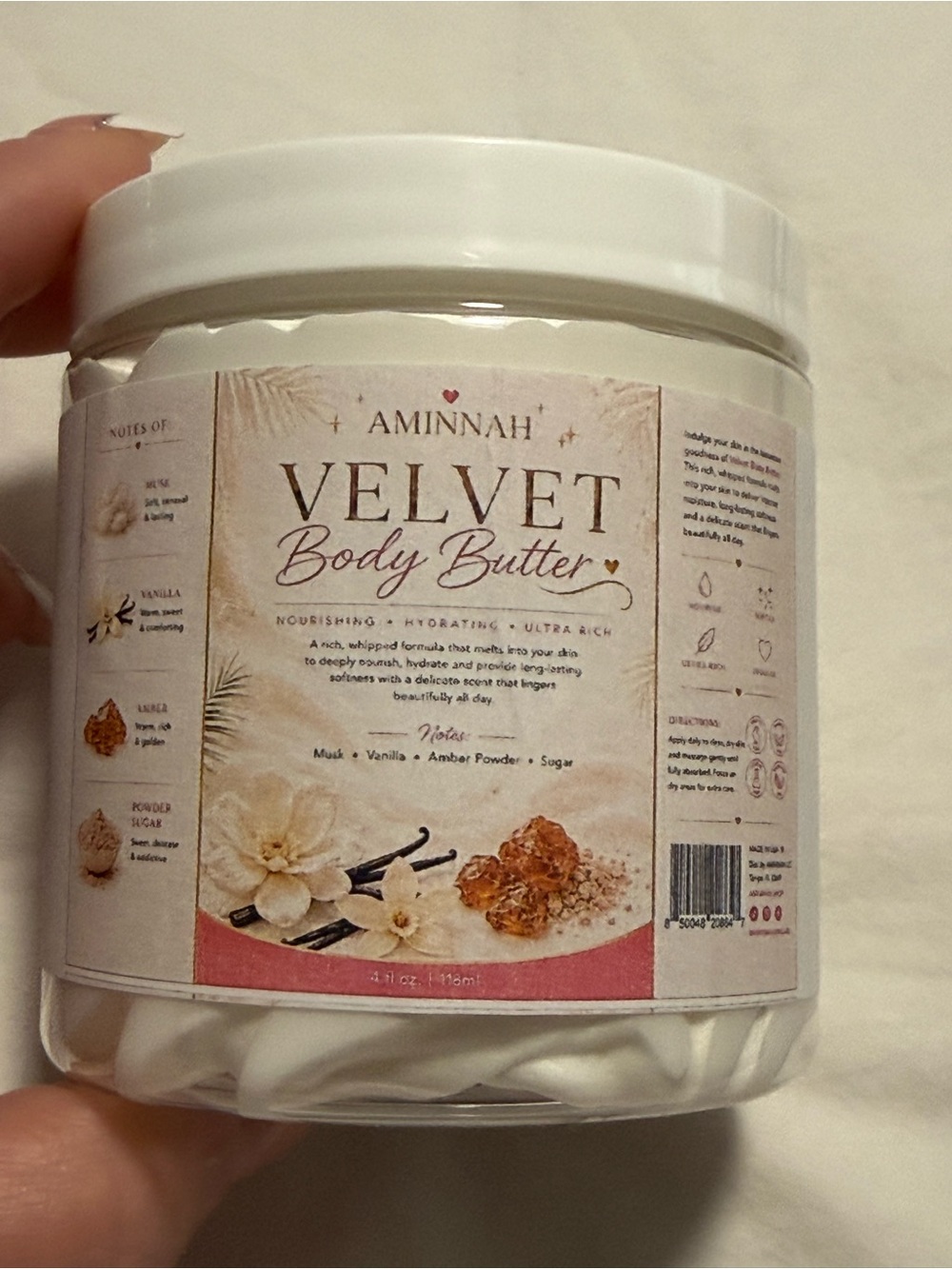 Aminnah “Velvet” Limited Edition whipped Body Butter!